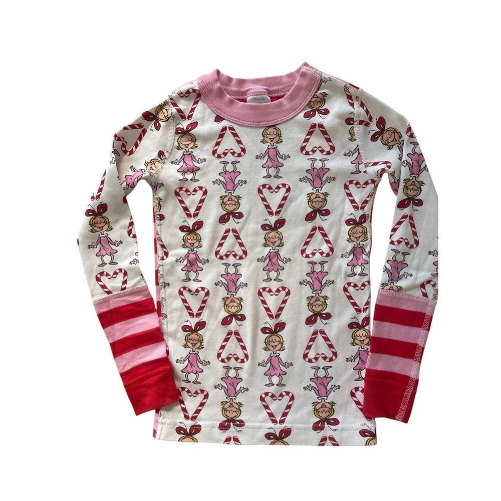 Hanna Andersson Cindy Lou Who Pajama Top Sz 5 110 Christmas Dr Suess The Grinch